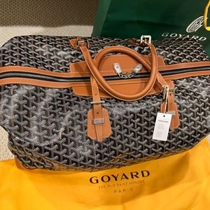 Goyard // Black & Brown Travel 55 Duffle Bag – VSP Consignment